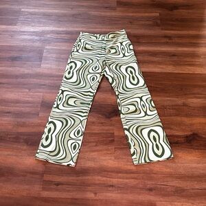 Olive & Cream Retro Swirl Pants